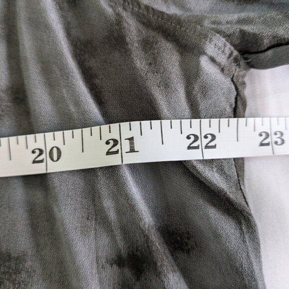 Rails Blouse Women's Large Slate Hillary Crossover Snap Tie-Dye Long Sleeve Top - Picture 15 of 16